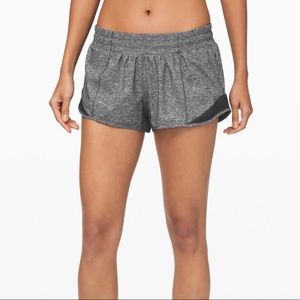 grey lululemon hott hot shorts 2.5 inseam